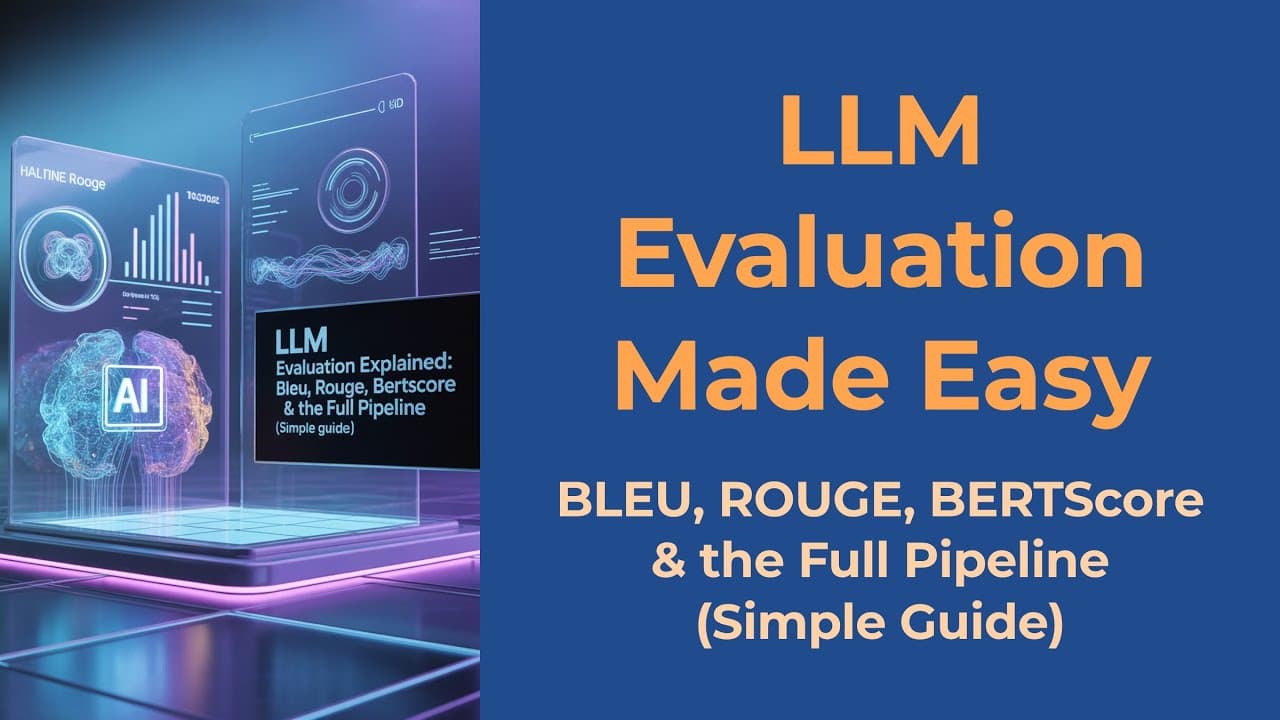 LLM 성능은 어떻게 측정할까: BLEU·ROUGE·BERTScore와 사람 평가의 분업 영상 썸네일