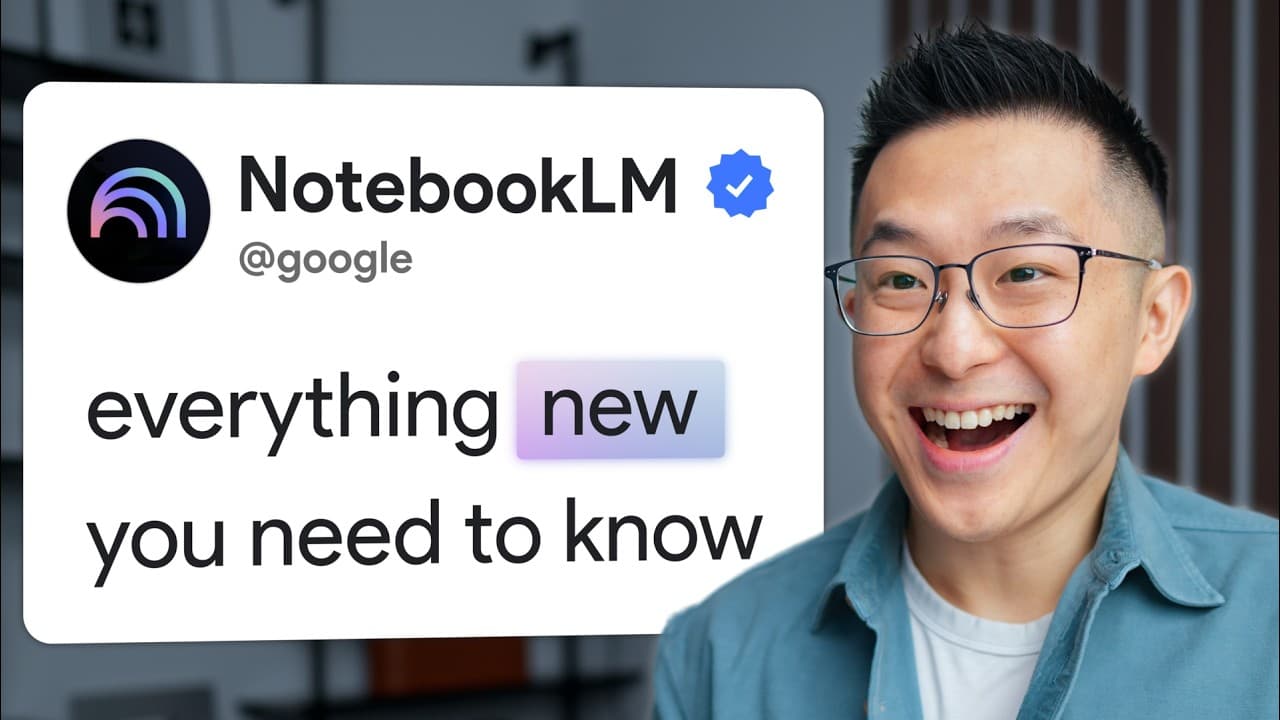 NotebookLM, 2026년에 완전히 달라졌다: 진짜 쓸모 있는 기능과 워크플로 영상 썸네일