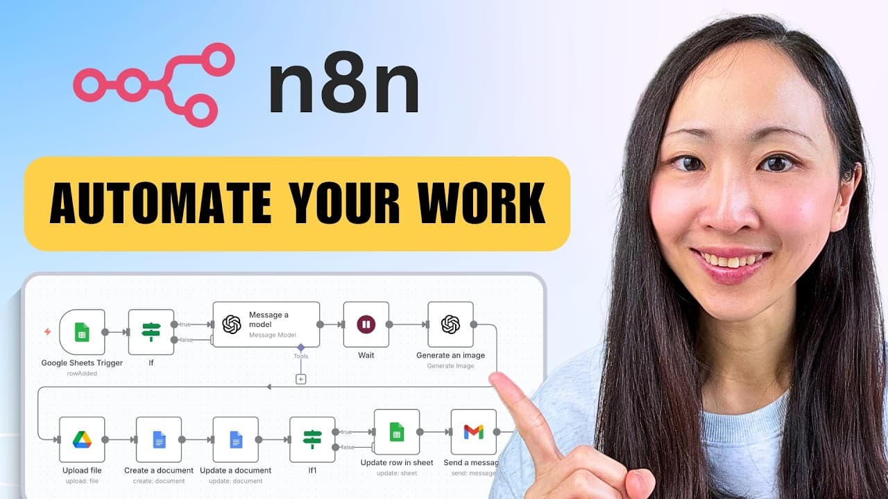 코딩 없이 만드는 첫 AI 자동화: n8n으로 소셜 콘텐츠 워크플로우 구축 영상 썸네일