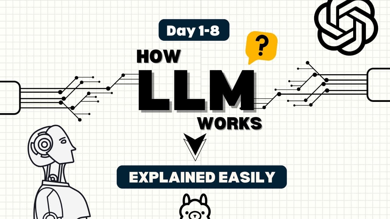 토큰부터 온도까지: 대규모 언어모델(LLM)이 문장을 만드는 8단계 영상 썸네일