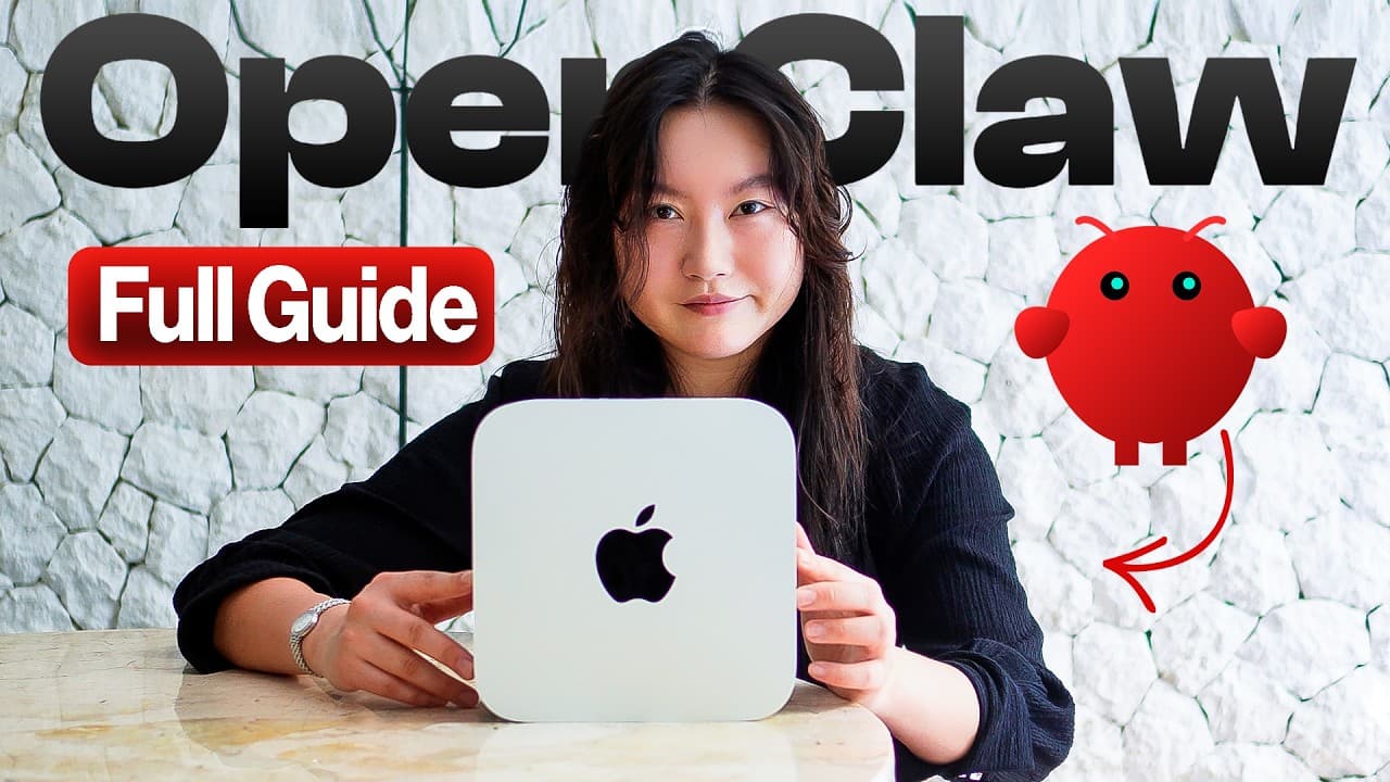 티나 황의 OpenClaw 완전 설정 가이드: 자율 AI 에이전트를 안전하고 지속 가능하게 만드는 법 영상 썸네일