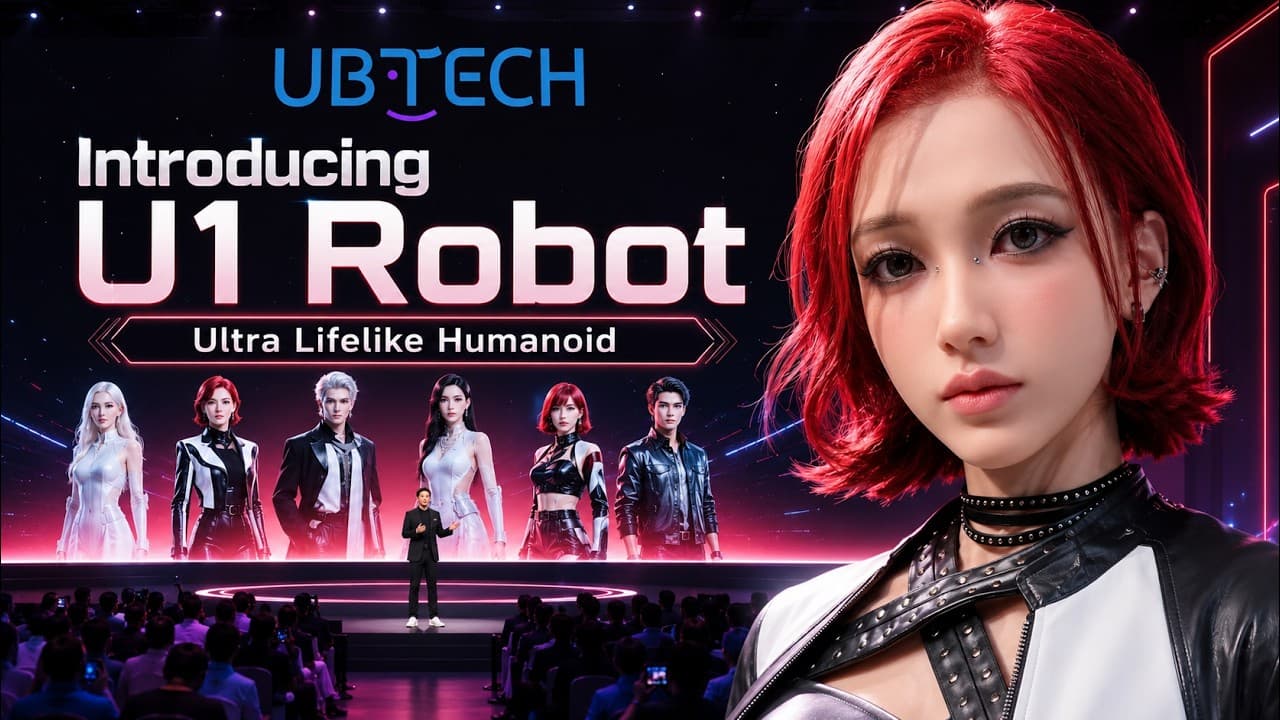 유비테크 U1 공개: 감정을 읽는 실물 같은 휴머노이드, 그리고 중국의 로봇 굴기 영상 대표 이미지