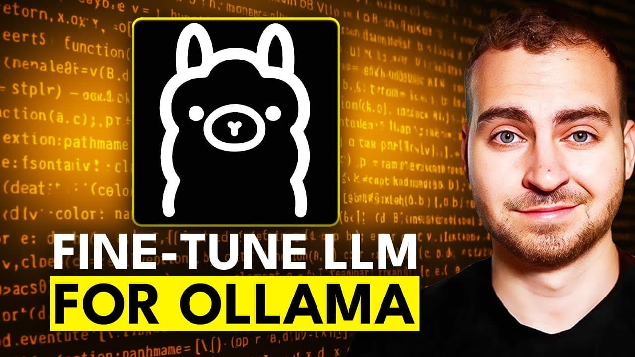 내 데이터로 LLM 파인튜닝하기: Unsloth와 Ollama로 로컬에서 실행하는 법 영상 썸네일