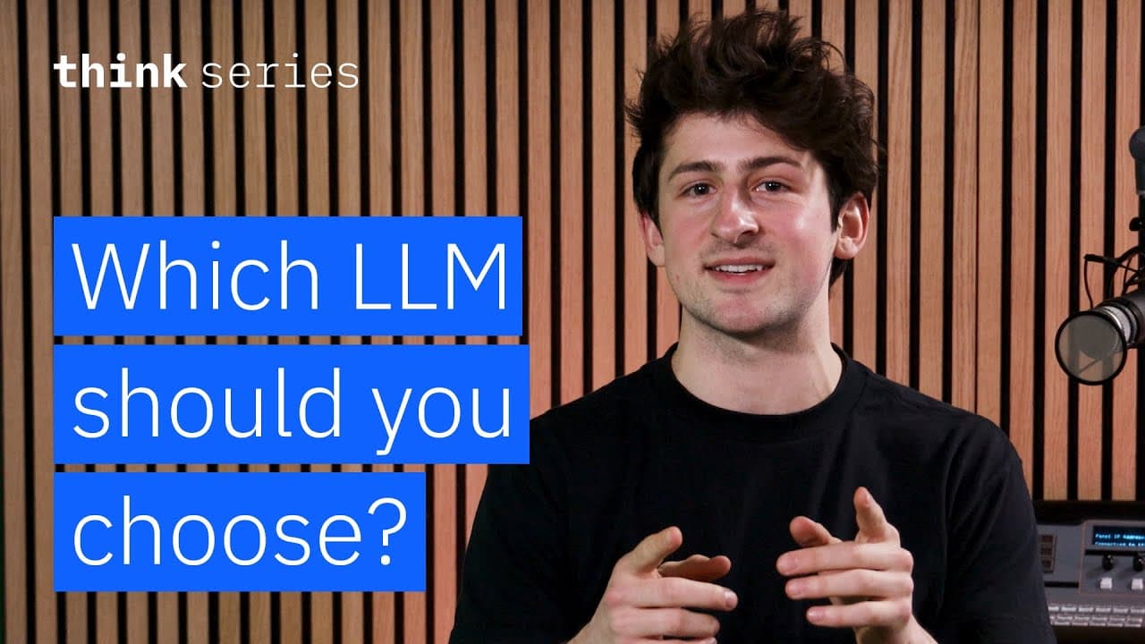 수많은 거대언어모델(LLM), 개발자는 어떻게 고를까 영상 썸네일