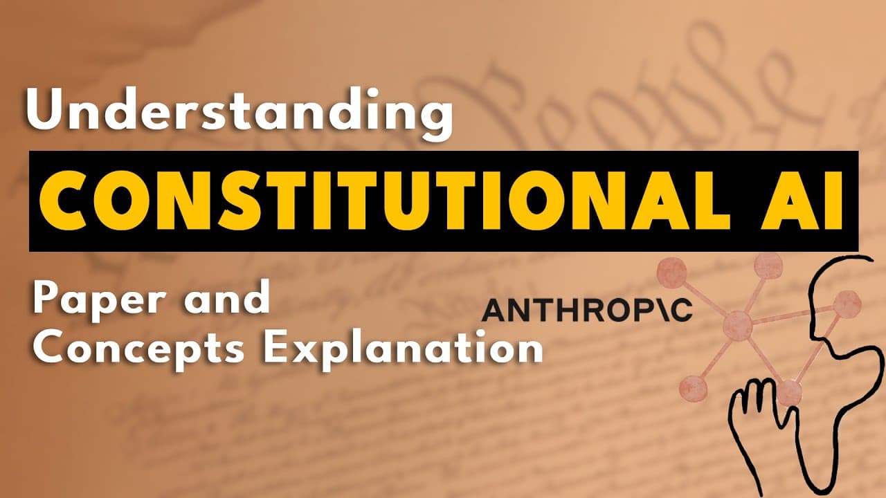 Constitutional AI: AI가 '헌법'으로 스스로를 교정하게 만드는 법 영상 썸네일