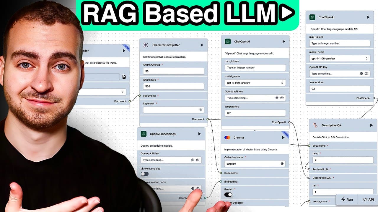 코드 한 줄 없이 만드는 RAG 챗봇: Langflow로 PDF 기반 LLM 앱 구축하기 영상 썸네일