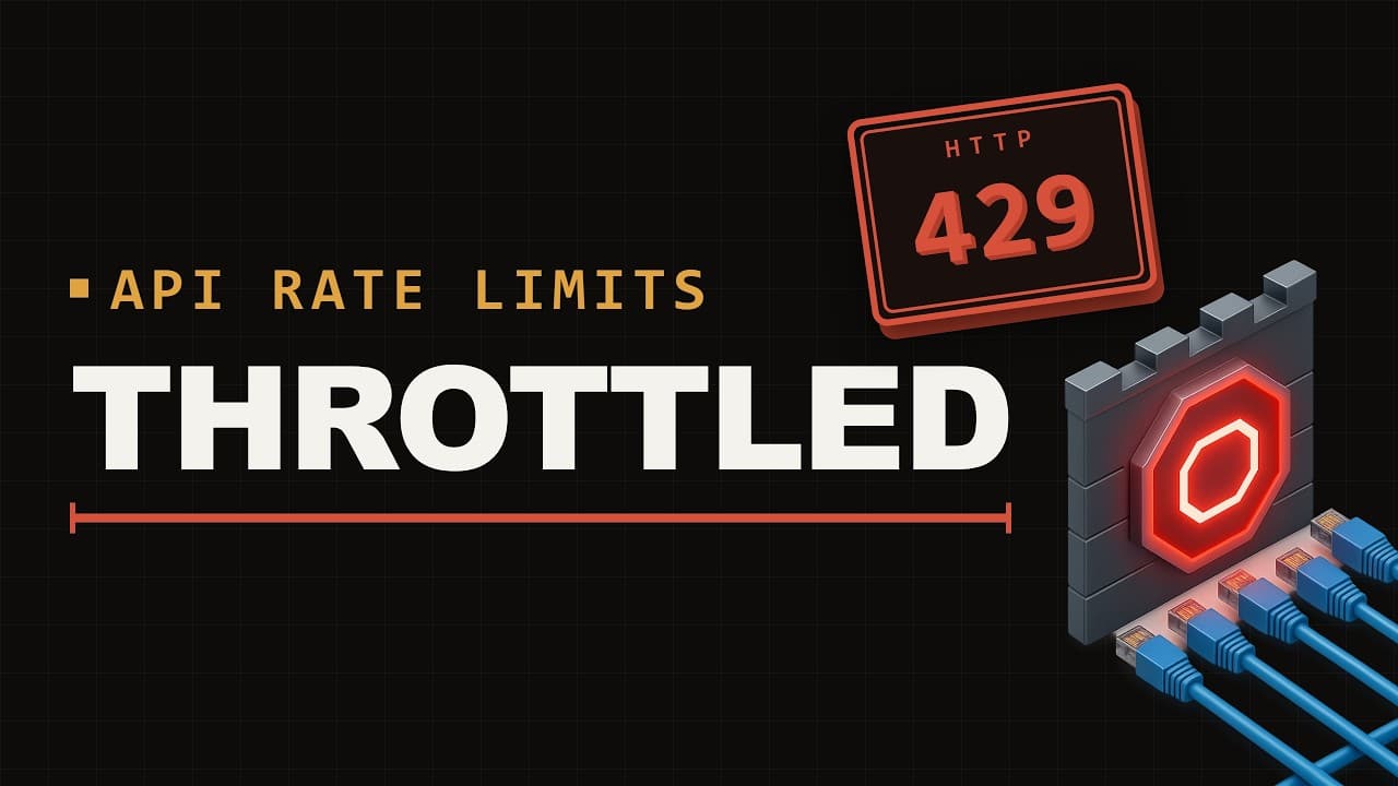 HTTP 429를 만났을 때 — API 속도 제한의 원리와 직접 만드는 법 영상 썸네일