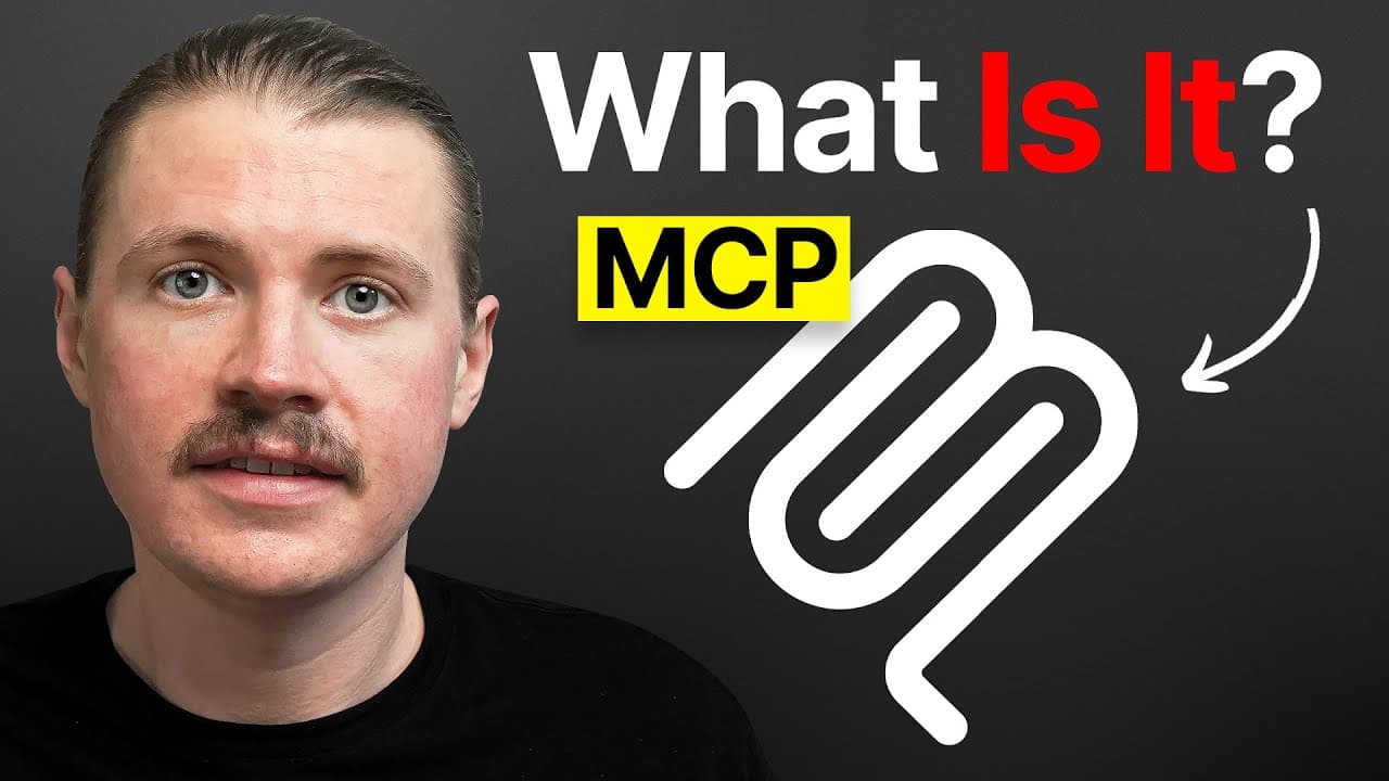 MCP(모델 컨텍스트 프로토콜)란? AI를 외부 도구에 연결하는 공통 표준 영상 썸네일