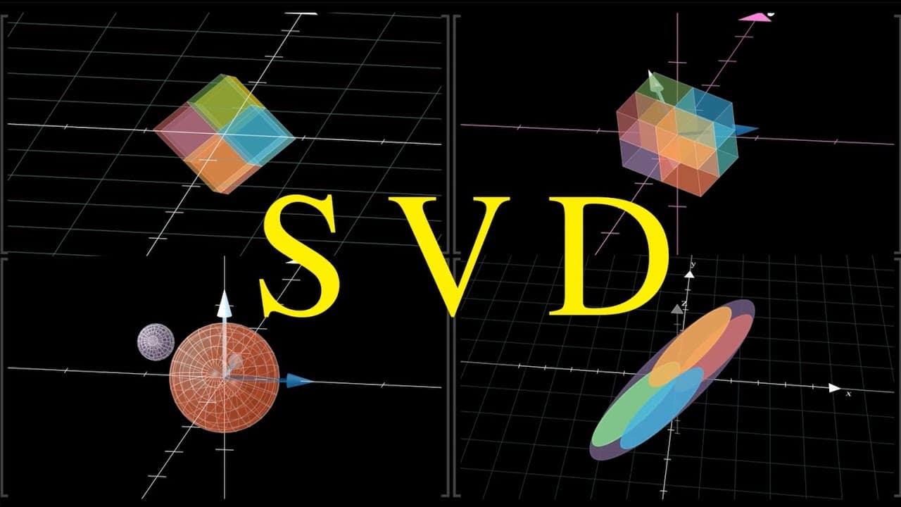 선형대수의 대미, 특이값 분해(SVD): 모든 행렬을 회전·확대·회전으로 쪼개기 영상 썸네일