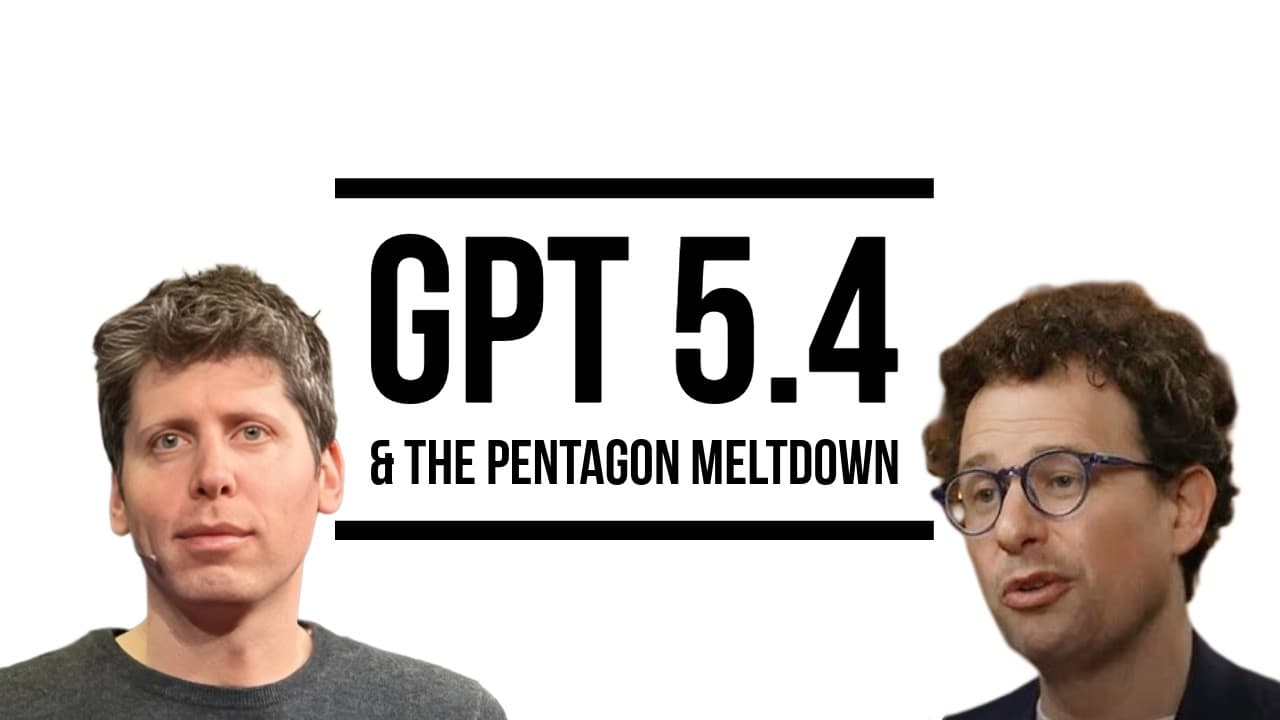 새 GPT-5.4가 세상에 던지는 의미 — 전문직 자동화와 AI·국방 논란 영상 썸네일